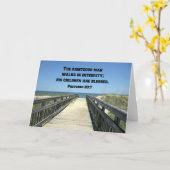 Carte Proverbes 20:7 Le juste marche dans l'intégrité (Fleur jaune)