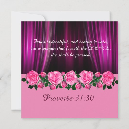 Carte Proverbes 31 (Devant)