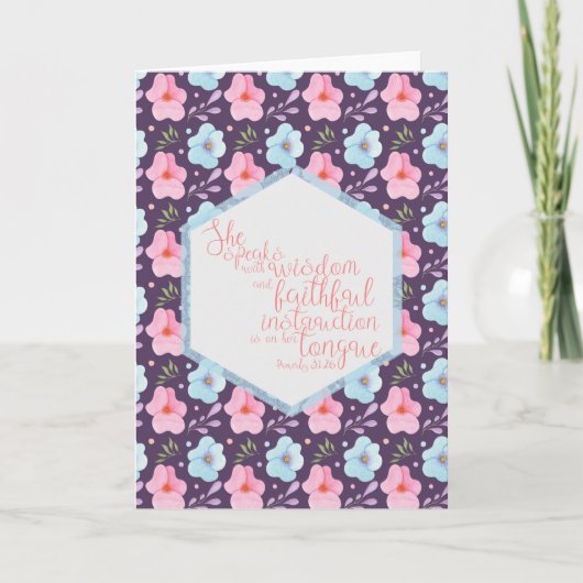 Carte Proverbes 31:26 (Devant)