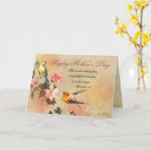 Carte Proverbes 31:26, Bible Verse, Fête des mères (Fleur jaune)