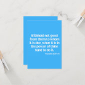 Carte Proverbes 3:27 KJV Bible Écriture Salutation (Devant/Arrière en situation)