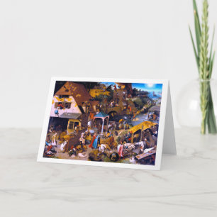 Carte Proverbes du Pays-Bas, Pieter Bruegel l'Ancien