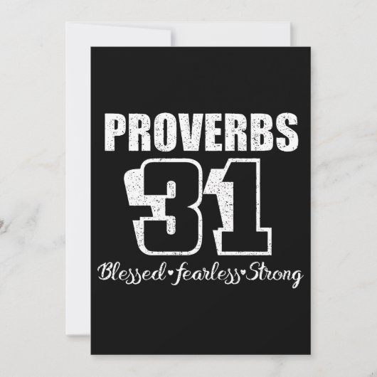 Carte proverbes t-shirts de 31 ans (Devant)