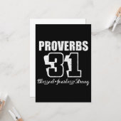 Carte proverbes t-shirts de 31 ans (Devant/Arrière en situation)