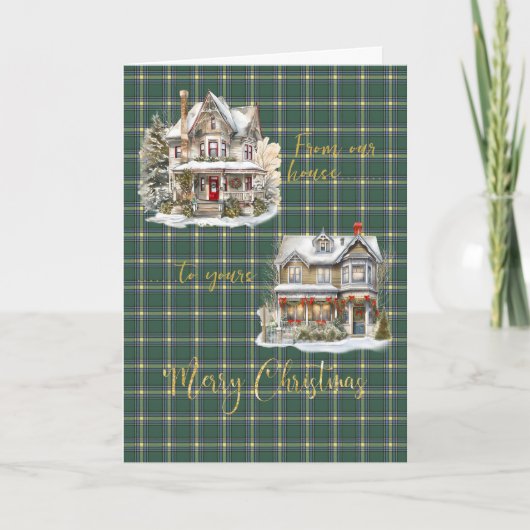 Carte provinciale Tartan Holiday de l'Alberta (Devant)