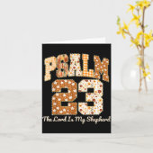 Carte Psalm 23 The Lord Is My Shepherd Christian Fall Th (Fleur jaune)