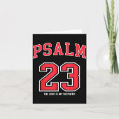 Carte Psalm 23 The Lord Is My Shepherd Christian Footbal (Devant)