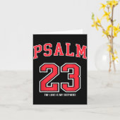 Carte Psalm 23 The Lord Is My Shepherd Christian Footbal (Fleur jaune)