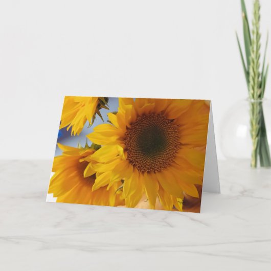 Carte Psalm 96:1 Sunflowers Blank  (Devant)