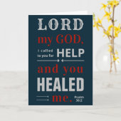 Carte Psaum 30:2 (Fleur jaune)