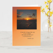 Carte Psaume 113:3 (Fleur jaune)