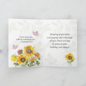 Carte Psaume 118:24 C'est le jour Fleurs d'anniversaire (Intérieur)