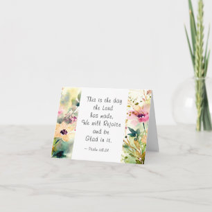 Carte Psaume 118:24 C'est le jour où le Seigneur a fait 