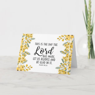 Carte Psaume 118:24 C'est le jour où le Seigneur a fait