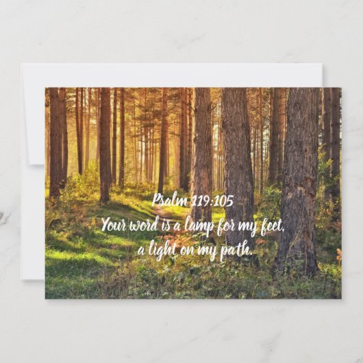 Carte Psaume 119:105 (Devant)