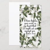 Carte Psaume 119:11, signet verset de la bible d'aquarel (Devant / Derrière)