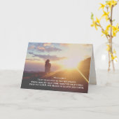 Carte Psaume 121:1-2 Mon aide vient de l'Éternel (Fleur jaune)