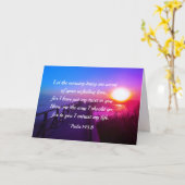 Carte Psaume 143:8 Parole de ton amour indéfectible, Écr (Fleur jaune)