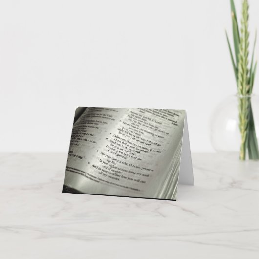 Carte Psaume 143 [Carte de voeux] (Devant)