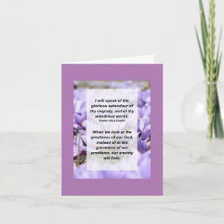 Carte Psaume 145:5 Je parlerai du glorieux de ta mère