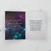 Carte Psaume 147:4-5 Il compte les étoiles Bible Verse (Intérieur)