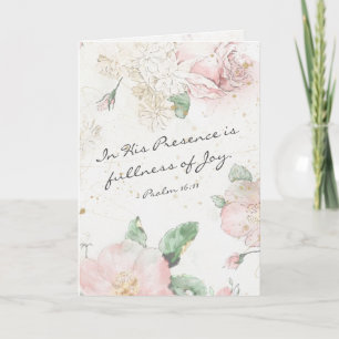 Carte Psaume 16:11 En sa présence est pleine de joie