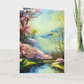 Carte Psaume 23:2-3 Il restaure mon âme Bible Verse (Dos)