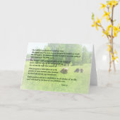 Carte Psaume 23 Le Seigneur Est Mon Berger (Fleur jaune)