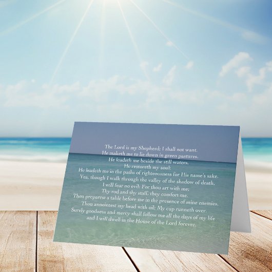 Carte Psaume 23 Le Seigneur est Mon Pasteur