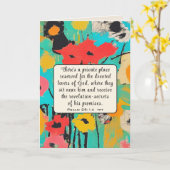 Carte Psaume 25 14 Aimants de Dieu Bible Verse Chrétien (Fleur jaune)