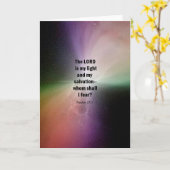 Carte Psaume 27:1 (Fleur jaune)