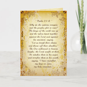 Carte Psaume 2 1-6 Pourquoi les nations conspirent-elles