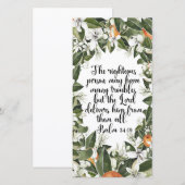 Carte Psaume 34:19, Aquarelle bible verse signet (Devant / Derrière)