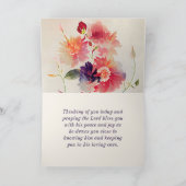 Carte Psaume 37:4 Plaisir dans l'Eternel Floral (Intérieur)