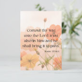 Carte Psaume 37:5 KJV Bible Écriture Pic Salutation (Debout devant)