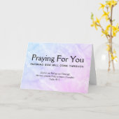 Carte Psaume 46 PRIER POUR VOUS Encouragement chrétien (Fleur jaune)