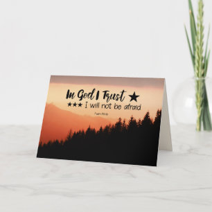 Carte Psaume 56:4 En Dieu je crois que je n'aurai pas pe