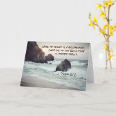 Carte Psaume 61:2 Lead me to the Rock that is Higher (Fleur jaune)