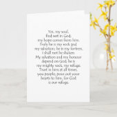 Carte Psaume 62 5 8 (Fleur jaune)