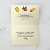 Carte Psaume 95:2 En sa présence avec Thanksgiving (Intérieur)