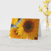 Carte Psaume 96:1 Tournesols Vide (Fleur jaune)