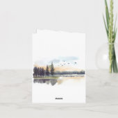 Carte Psaume d'anniversaire 1-3 Bible Verse Nature Aquar (Dos)