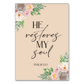 Carte Psaume Verse Bible Beige (Dos)