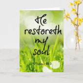 Carte Psaumes 23 Priez pour vous (Fleur jaune)