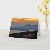 Carte Psaumes 33:18 Inspirational (Fleur jaune)