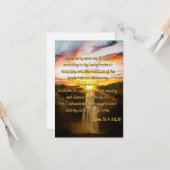 Carte Psaumes 51:1-3 Bible Verse Écriture Écriture Flat  (Devant/Arrière en situation)