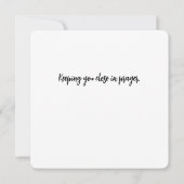 Carte Psaumes : Quand mon coeur est écrasé Verse (Dos)