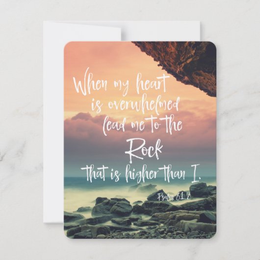 Carte Psaumes réconfortants Bible Verse (Devant)