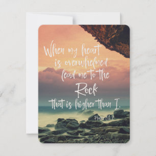 Carte Psaumes réconfortants Bible Verse