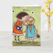 Carte Pssst..., ...veux-tu savoir un secret? (Fleur jaune)